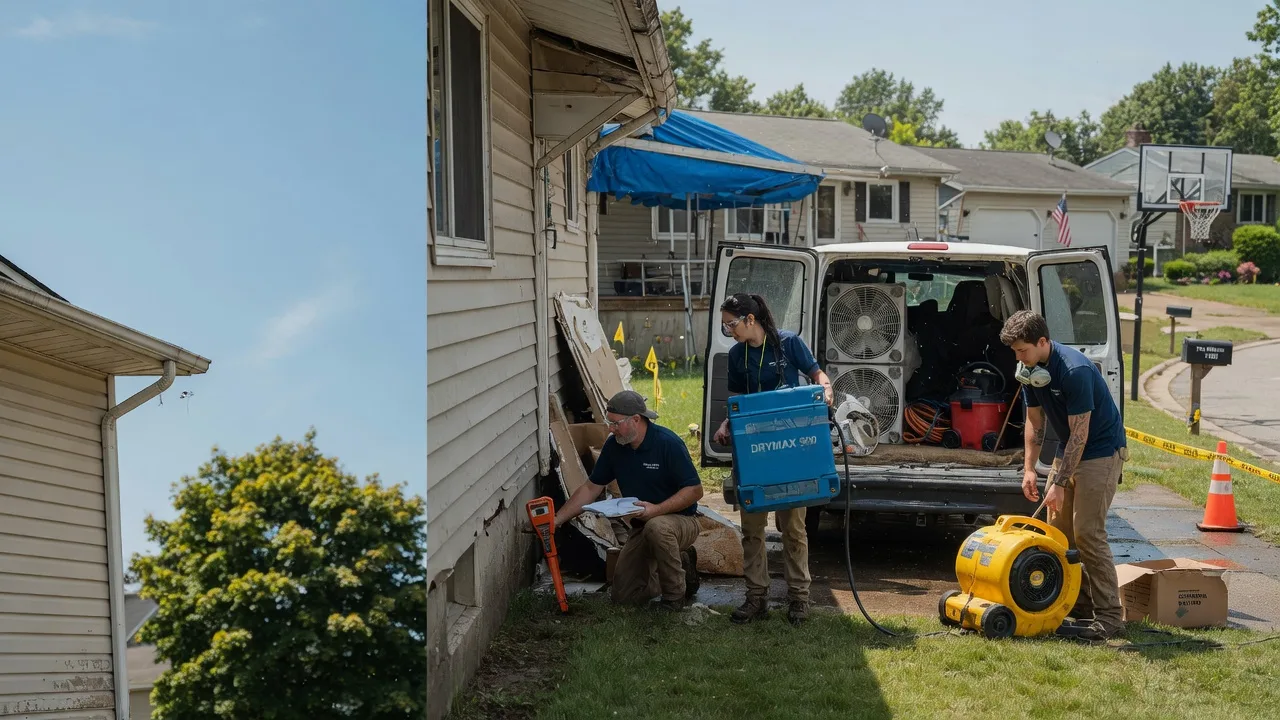 Ceiling Leak Cleanup in Little Falls, MN near me
